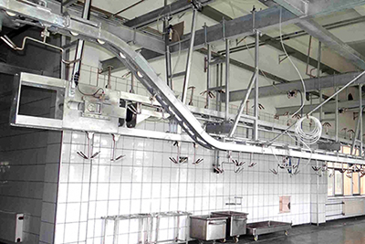 Nória frigorífico – pré-coureamento