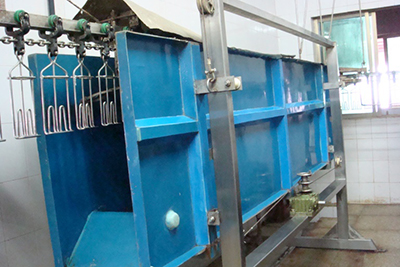 Cuba industrial de imersão para atordoamento